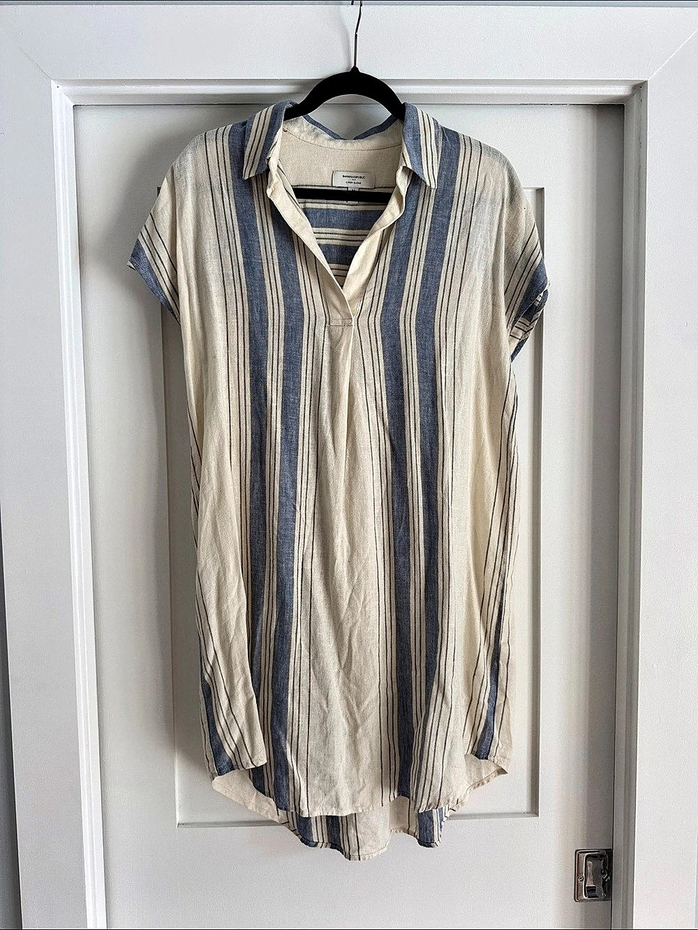 Banana Republic Striped Linen Blend Tunic